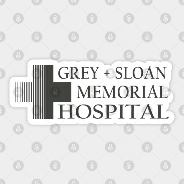 Grey + Sloan Memorial Hospital Sticker by tvshirts